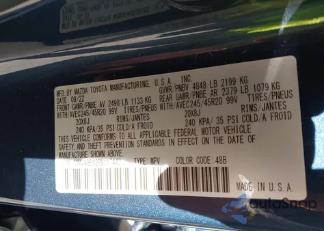 2023 Mazda Cx-50 2.5 S Premium Plus z USA, uszkodzony, nr VIN 7MMVABEM2PN117442